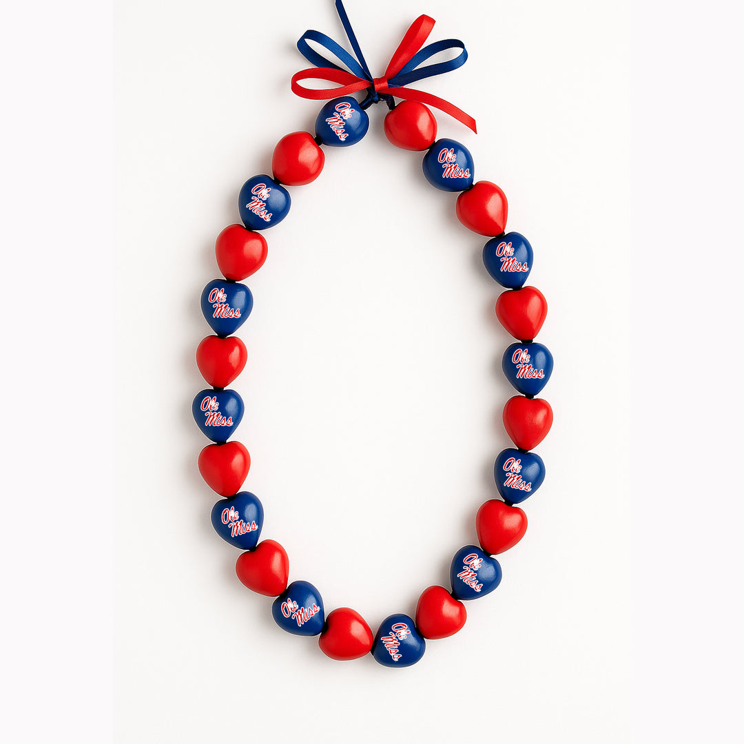 Ole Miss Kukui Nut Lei