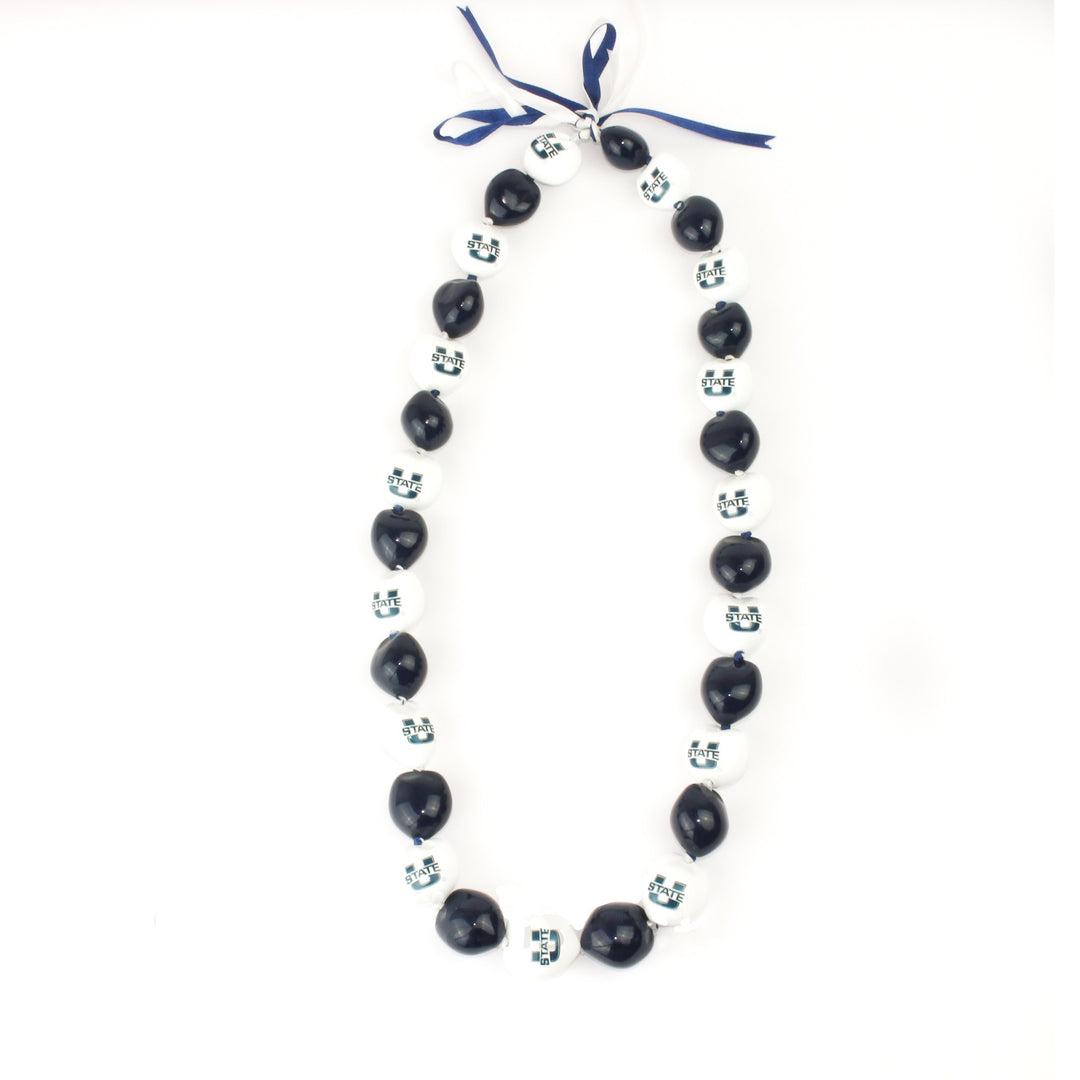 Utah State Aggies Kukui Nut Lei