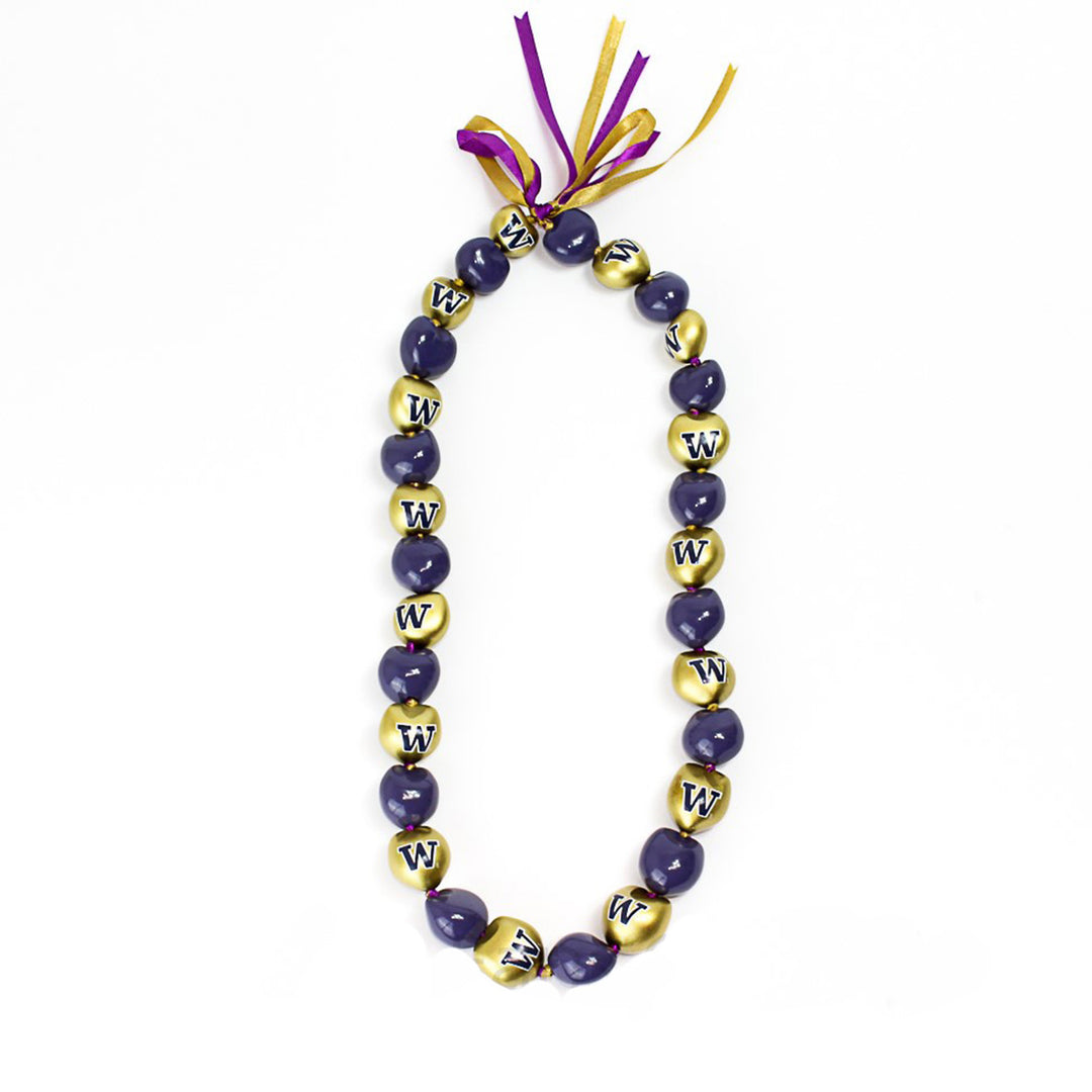Washington Huskies Kukui Nut Lei