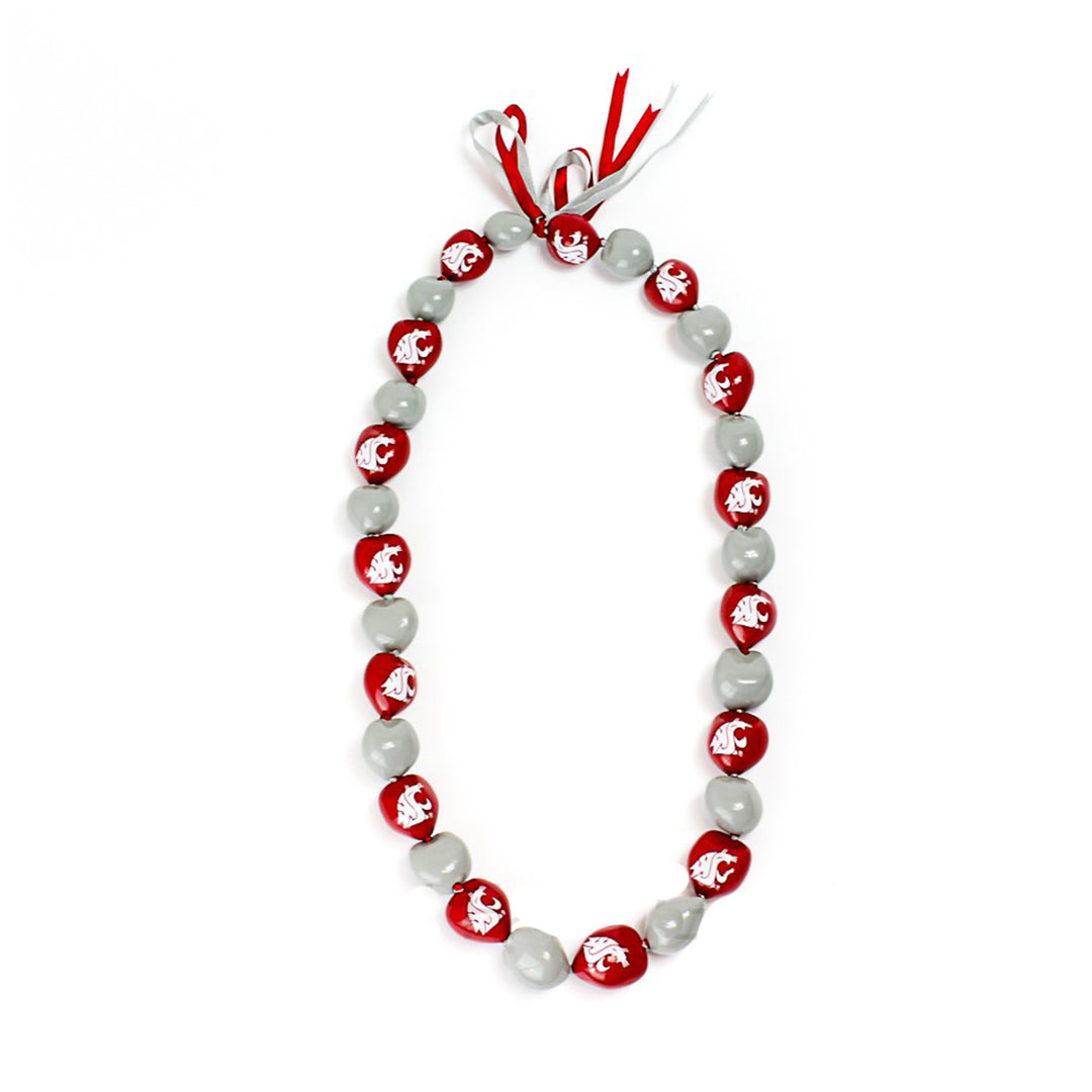 Washington State Cougars Kukui Nut Lei