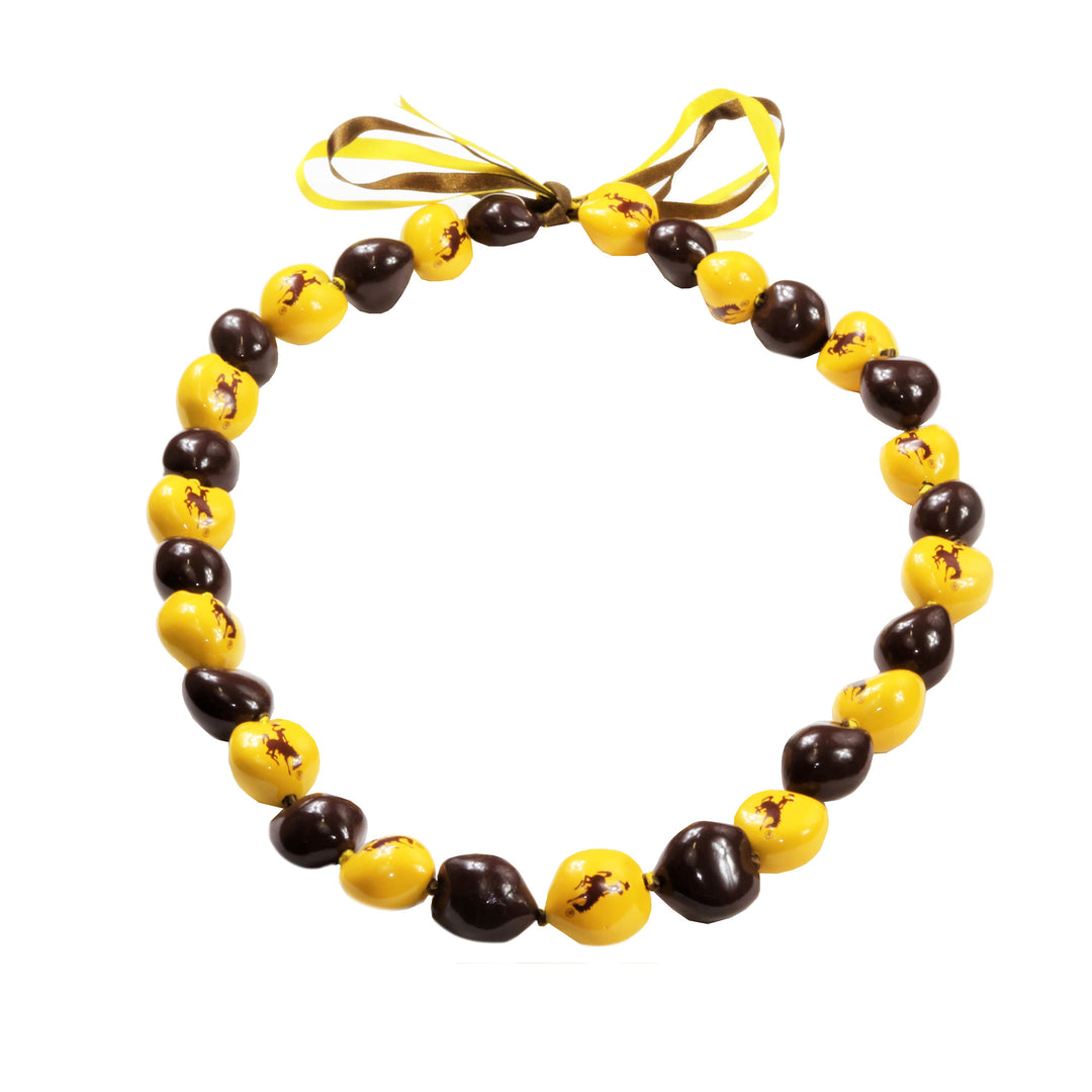 Wyoming Cowboys Kukui Nut Lei
