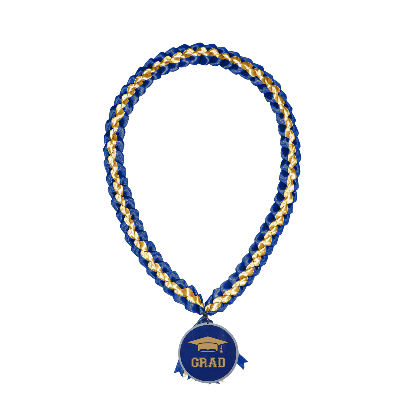 Class of 2023 Ribbon Lei Blue and Gold
