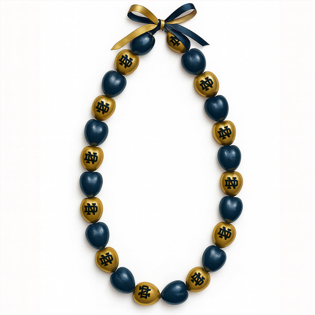 Notre Dame Fighting Irish Kukui Nut Lei