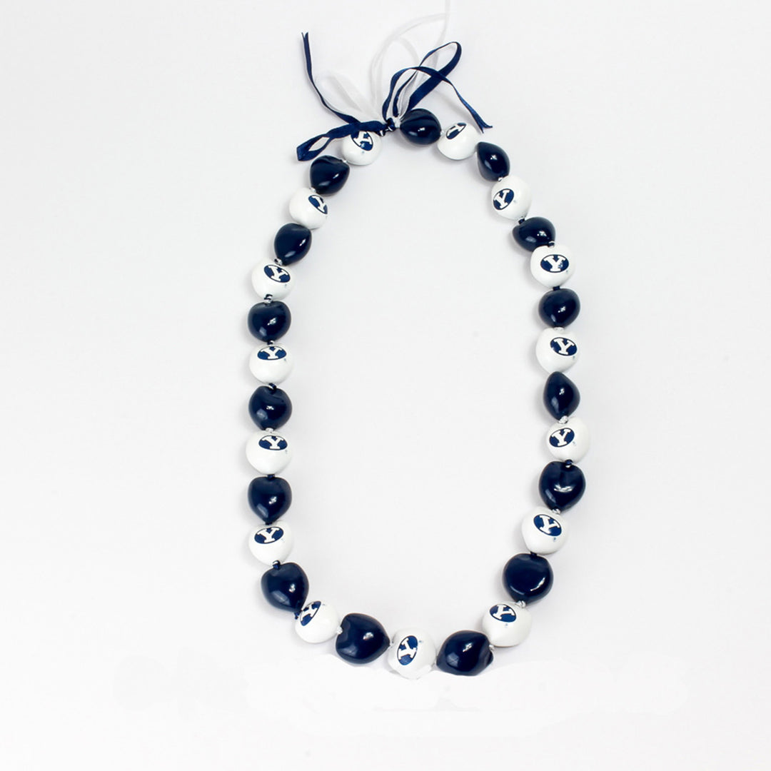 BYU Kukui Nut Lei